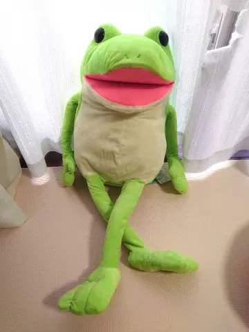 어리둥절 개구리 카에루 특대형 봉제 인형 다이토
