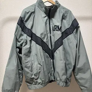 ARMY 자수 집업 자켓 그레이