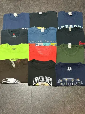 해외 구제 의류 US 구제 의류 T셔츠 34개 세트