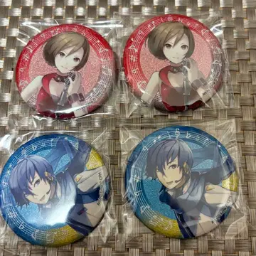 반짝반짝 캔뱃지 KAITO MEIKO / 케이 컴퍼니 라메 믹스