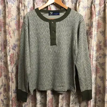 FAT 에프에이티 써멀 와플 헨리넥 롱 T