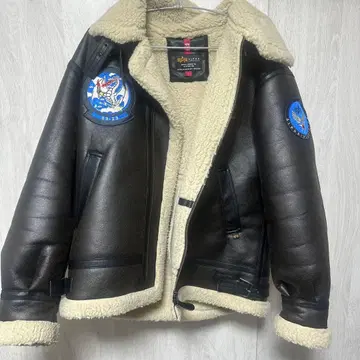 ALPHA INDUSTRIES 가죽 자켓 L 사이즈