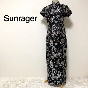 Sunrager 블랙 컬러 차이나 드레스