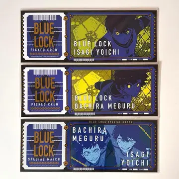 블루 록 티켓풍 카드 이사기 요이치 바치라 메구루 원작