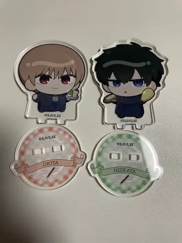 긴파치 선생님 애니카페 히지카타 오키타 아크릴 스탠드 세트