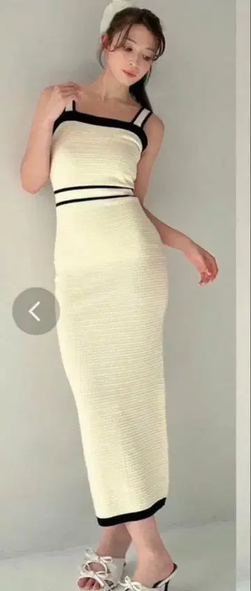 RESEXXY 리젝시 리브 슬리브리스 니트 원피스 원피스