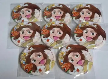 닌타마 란타로 시모마치 산책의 단 캔뱃지 히라타키 야샤마루 8점