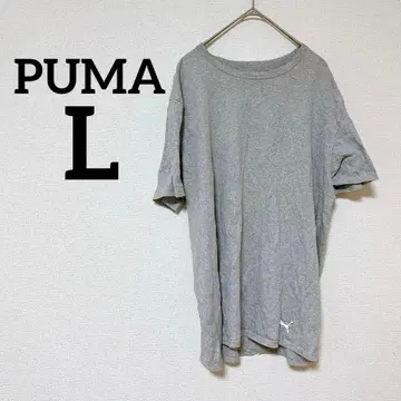 익명 PUMA 푸마 [ L ] 그레이 T셔츠 반팔T셔츠 스포츠 웨어