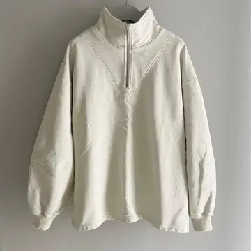 TODAYFUL 아노락 워시드 맨투맨 아이보리