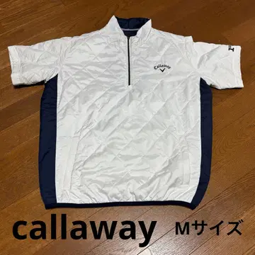 Callaway 하프 지퍼 충전솜 반팔 자켓 M 사이즈