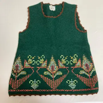 베스트 크로스 스티치 니트 쇼와 레트로