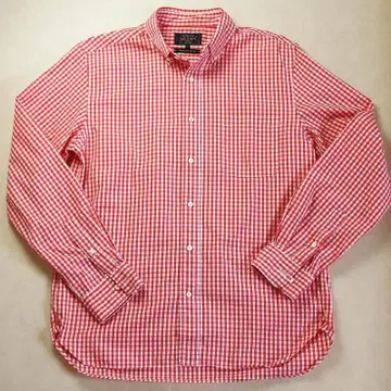 깅엄 체크 버튼 다운 셔츠 BEAMS PLUS (빔즈)