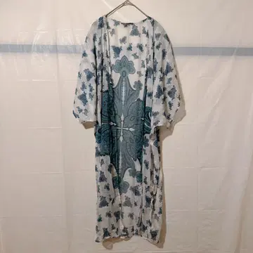 새상품급 charlotte russe 꽃무늬 롱 가디건 S/M