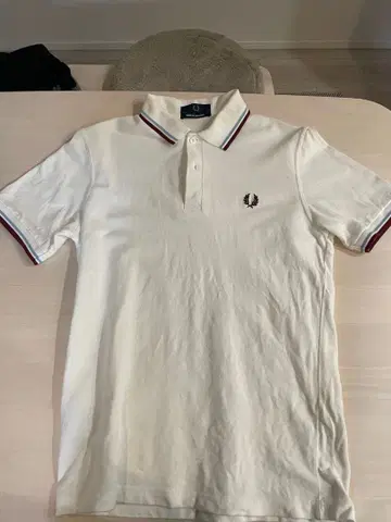 화이트 피케 셔츠 사이즈 38 영국제