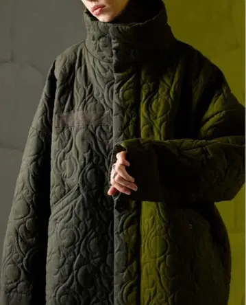 안티카 antiqua 퀼팅 모즈 코트 M-65 롱 코트