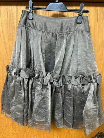 [ 새상품 ] FOXEY 폭시 실크 스커트 폭시 플레어 스커트 M