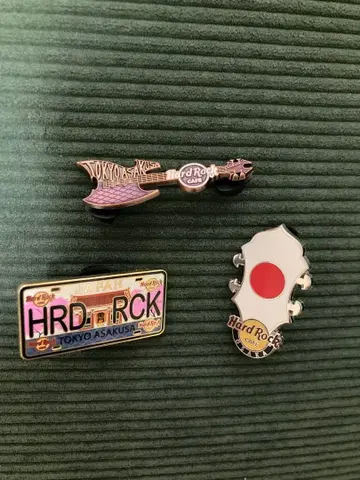 [ 낱개 판매 가능 ] 하드 록 카페 핀 배지 3개 세트