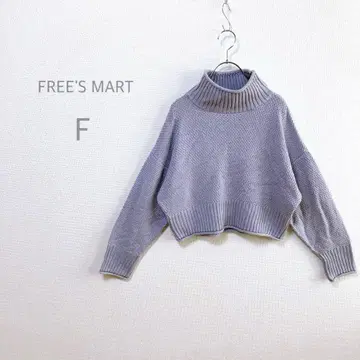 [ FREE'S MART ] 모크넥 니트 드롭 숄더 빅 루즈