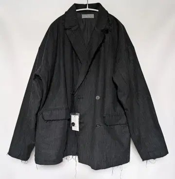 CLEL 택 포함 컷오프 테일러드 자켓 멜란지 블랙 S