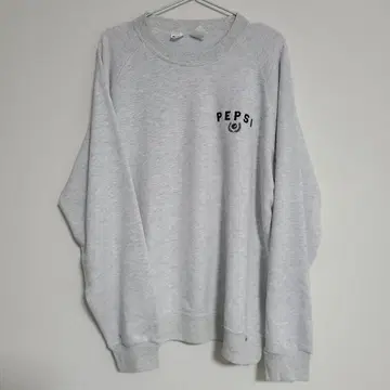PEPSI 로고 자수 그레이 맨투맨 L