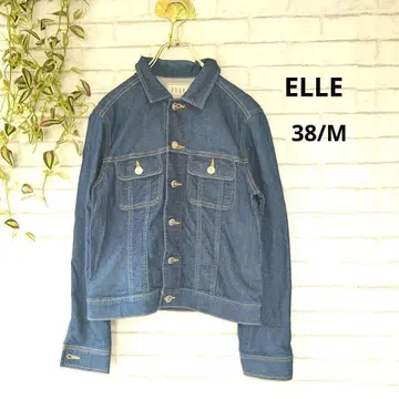 ELLE 엘르 소프트 데님 자켓 38/M G 브랜드 버튼
