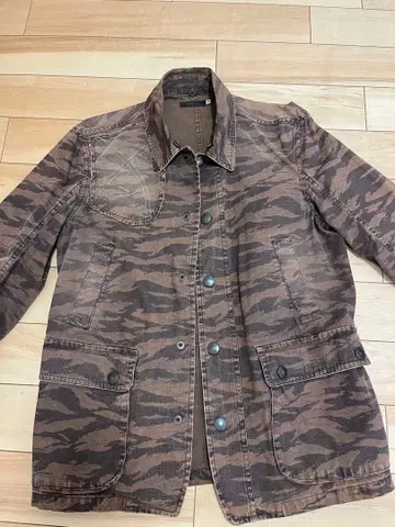 풀카운트 브라운 카모 데님풍 자켓