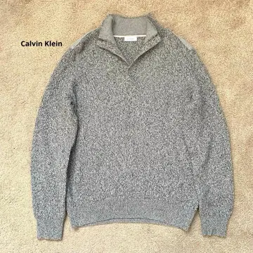 [새상품급] Calvin Klein 니트 엘르보 패치 그레이