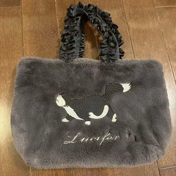 Maison de FLEUR 디즈니 콜라보 퍼 프릴 토트백