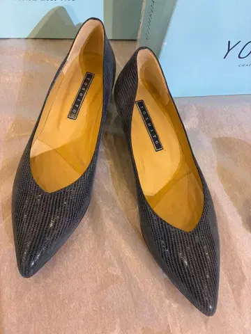 [ 미사용 ] YOSHITO 펌프스 네이비 24.0cm