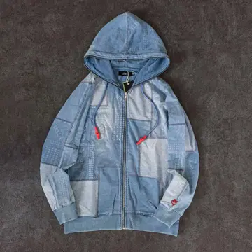 LUXE/R y2k gimmick patchwork denim zip