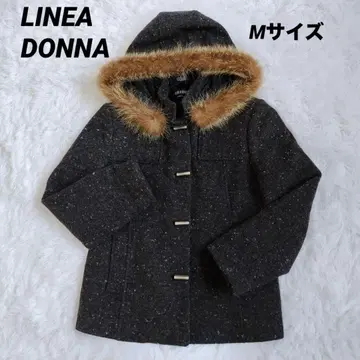 LINEA DONNA 리네아 돈나 라나 울 혼방 후드 부착 코트