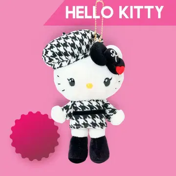 헬로키티 마스코트 홀더 흑백 걸리시 쌍둥이 코디 범규