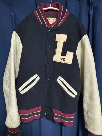 RIPON 바시티 자켓 L 패치 42