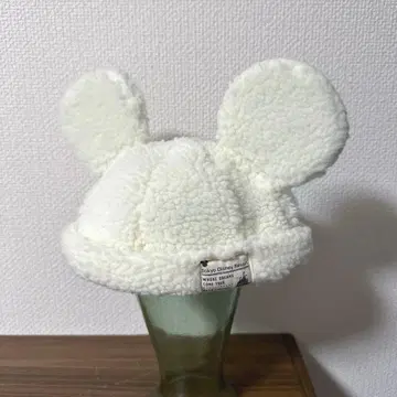 디즈니 리조트 미키마우스 보아 귀 부착 캡 화이트