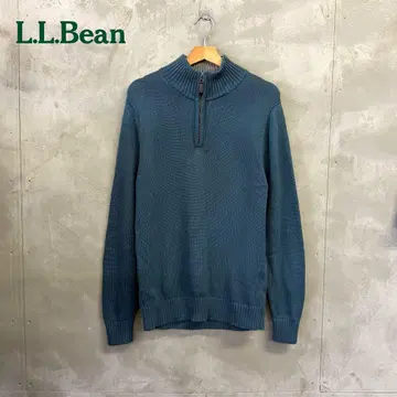 L.L.Bean 하프 지퍼 코튼 스웨터 엘엘빈