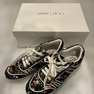 지미추 플라워 프린트 스니커즈 37