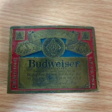 남성용 버클 벨트 빈티지 레트로 버드와이저 구제 의류