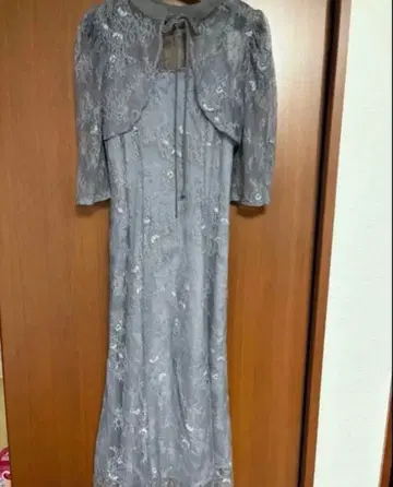 포멀 드레스 그레이 경사 드레스