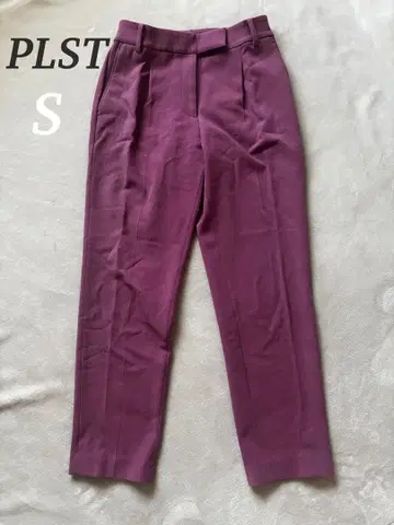 PLST 플라스테 웜 리저브 테이퍼드 팬츠 핑크 계열 S