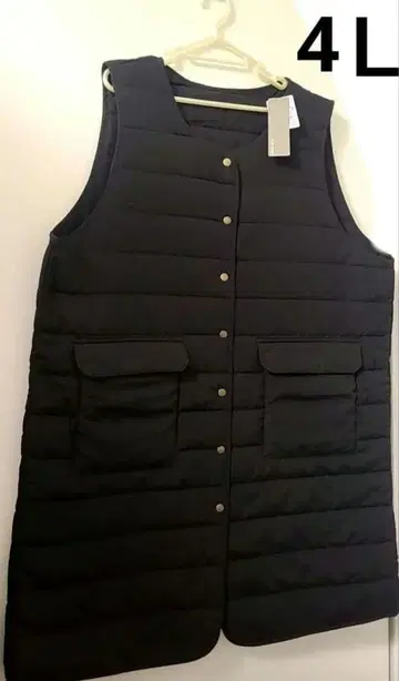 시마무라 4L 롱 다운 베스트 인기 컬러 블랙