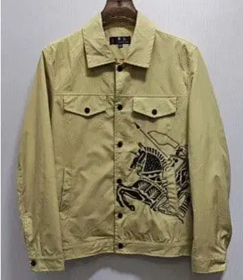 베이지 자수 캐주얼 자켓