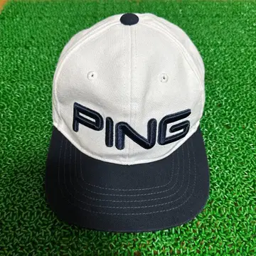 PING 핑 골프 캡 35519-01 화이트/네이비 스냅백
