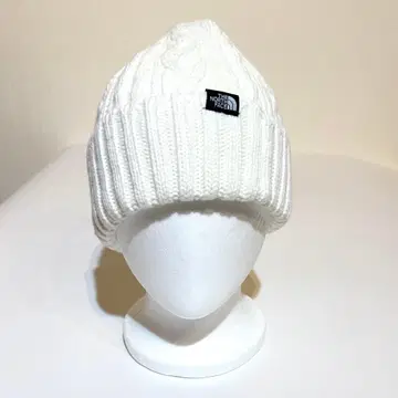 THE NORTH FACE 화이트 니트 모자
