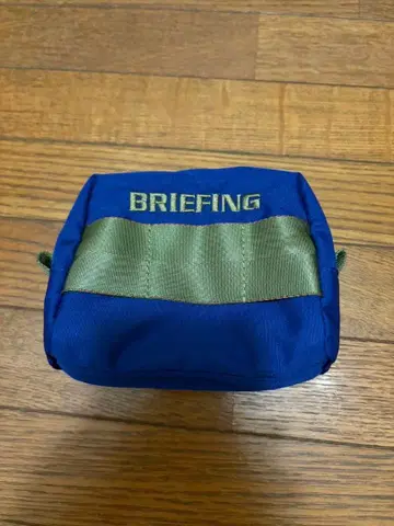 BRIEFING 박스형 파우치 파랑