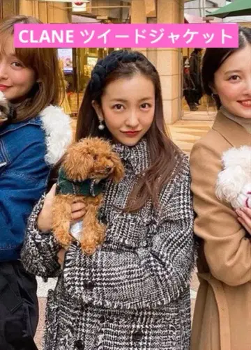 CLANE 클라네 MIX TWEED BLOUSON 트위드 자켓