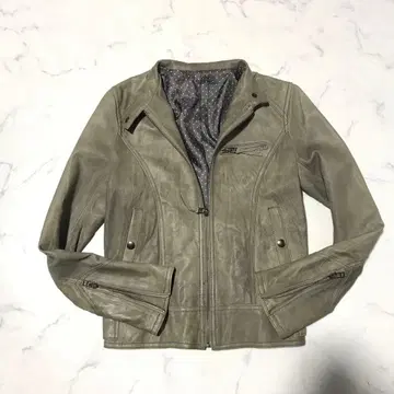 Y2K grunge real leather jacket PUNK 00s