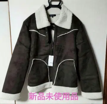 미사용 새상품 플리스 자켓 브라운