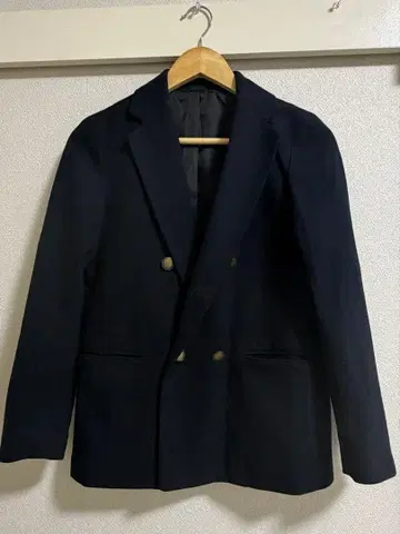 유니클로 더블 자켓 네이비