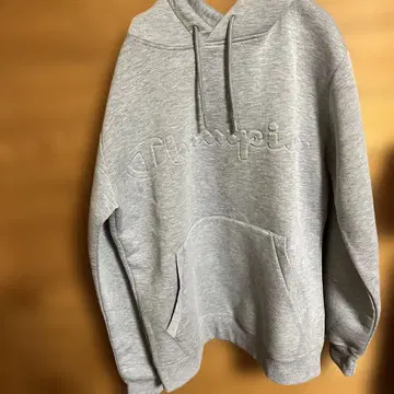 [ 새상품급 ] Champion 후드티 그레이 L 챔피온 두꺼운 원단