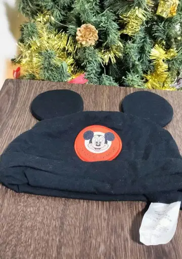 [ 새상품급 ] 미키마우스 귀달린 블랙 모자